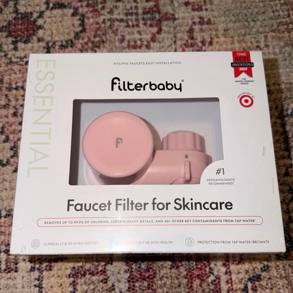 Brand New Fitlerbaby Faucet Filter for Skincare in Baby Pink